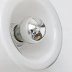 Round Frosted Glass Wall Sconce