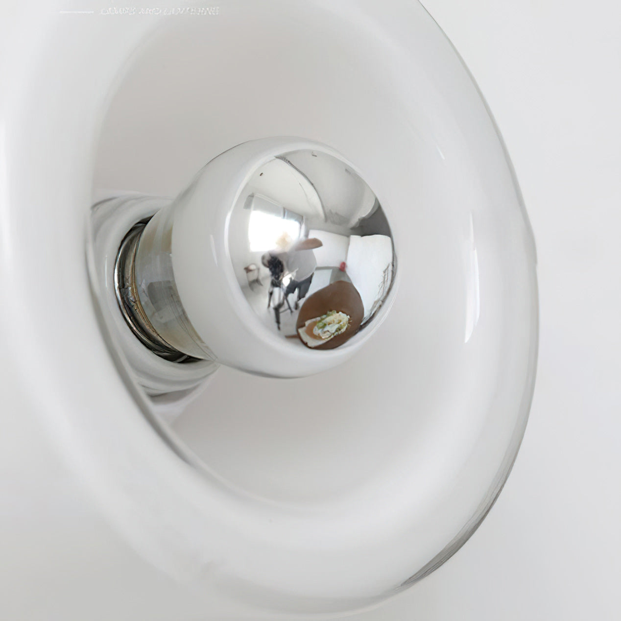 Round Frosted Glass Wall Sconce