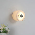 Round Frosted Glass Wall Sconce