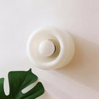 Round Frosted Glass Wall Sconce