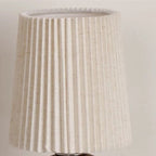 Table Lamp Fabric Shade Ceramic Base LED Cordless