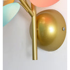 Fiora Wandlamp | Abstract Bloemmotief met Pastelkleurige Schijven