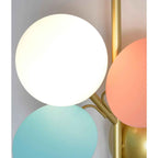 Fiora Wandlamp | Abstract Bloemmotief met Pastelkleurige Schijven
