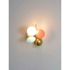 Fiora Wandlamp | Abstract Bloemmotief met Pastelkleurige Schijven