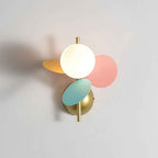 Fiora Wandlamp | Abstract Bloemmotief met Pastelkleurige Schijven
