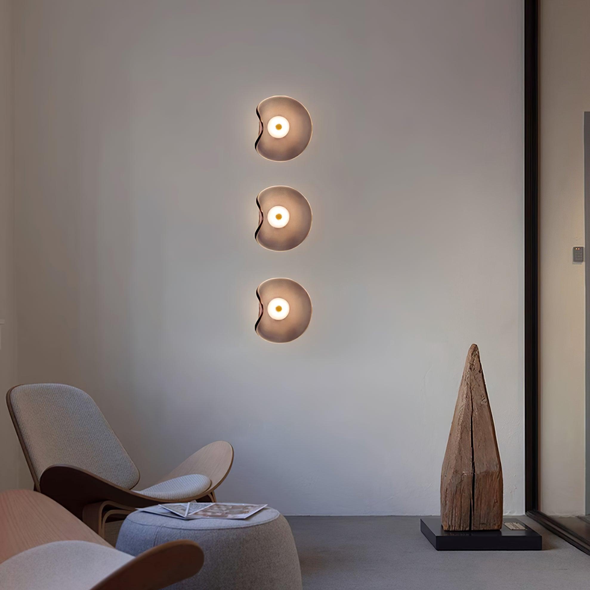 Cemara Wall Lamp | Organic Glass, Damp-Resistant Design