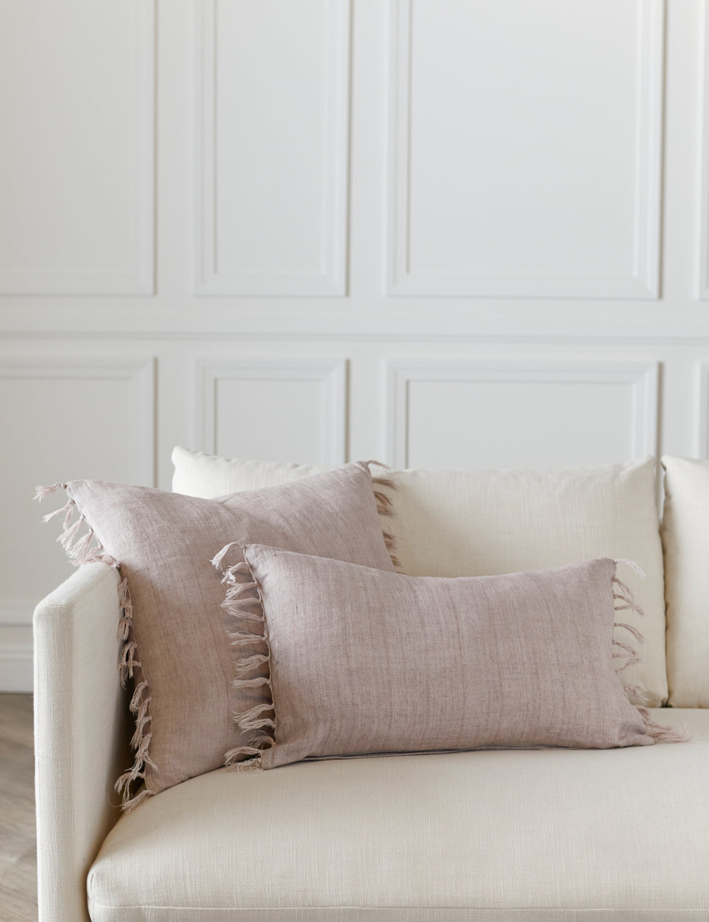 Brio Linen Pillow | Handmade with Tasseled Ends