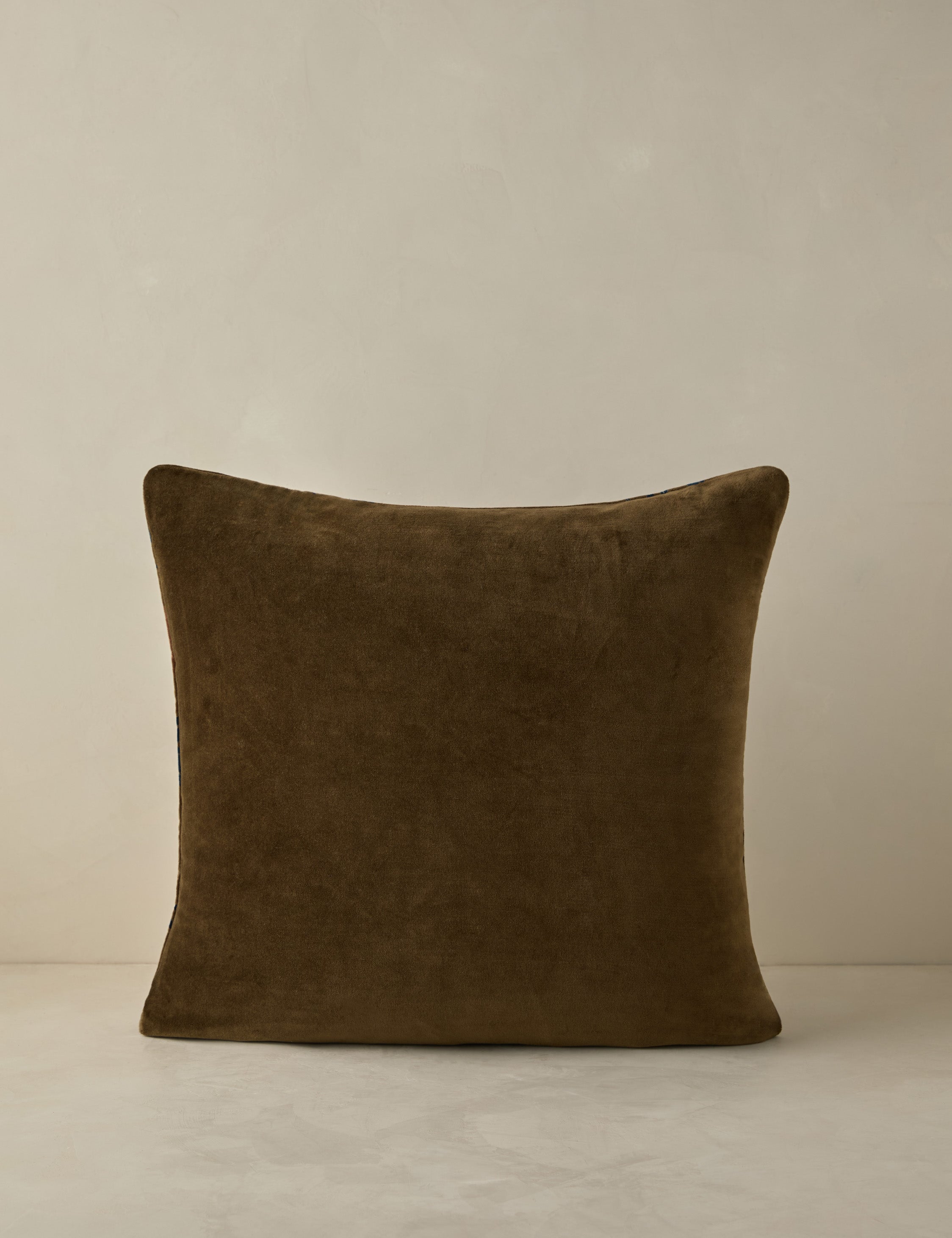 Riviera Velvet Pillow | Floral Print, Rich Palette