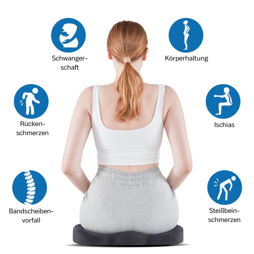 Back Relief: Orthopedic Seat Cushion – Memory Foam & Ergonomic for Office & Car