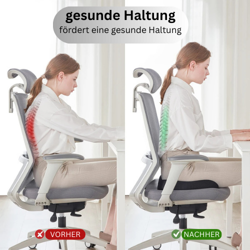 Back Relief: Orthopedic Seat Cushion – Memory Foam & Ergonomic for Office & Car