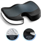 Back Relief: Orthopedic Seat Cushion – Memory Foam & Ergonomic for Office & Car