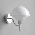 Ruhi Glass Orb Curved-Arm Wall Lamp