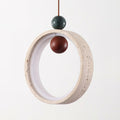 Runde Travertine Stone Pendant Light