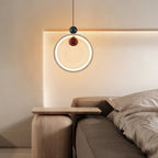 Runde Travertine Stone Pendant Light