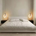 Runde Travertine Stone Pendant Light