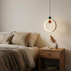 Runde Travertine Stone Pendant Light
