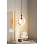 Runde Travertine Stone Pendant Light
