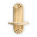 Valerio – Geometric Wooden Wall Shelf 35cm