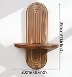 Isandro – Geometric Wooden Wall Shelves Bohemian