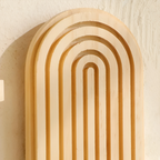 Valerio – Geometric Wooden Wall Shelf 35cm