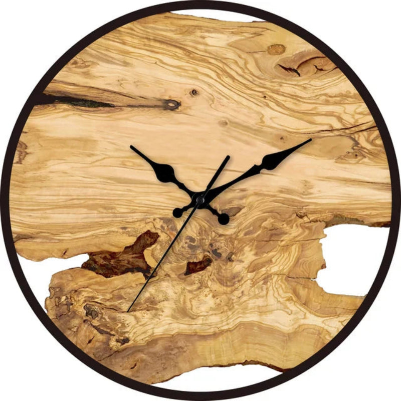 Analog Wall Clock Round Acrylic Battery Operated Roman Numeral Display