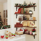 RustikEcke: Wooden Wall Shelves – Stable, Decorative & Space-Saving for Bathrooms & Living Rooms