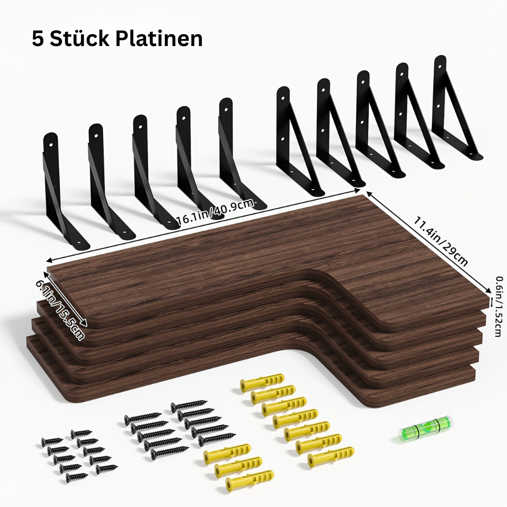 RustikEcke: Wooden Wall Shelves – Stable, Decorative & Space-Saving for Bathrooms & Living Rooms
