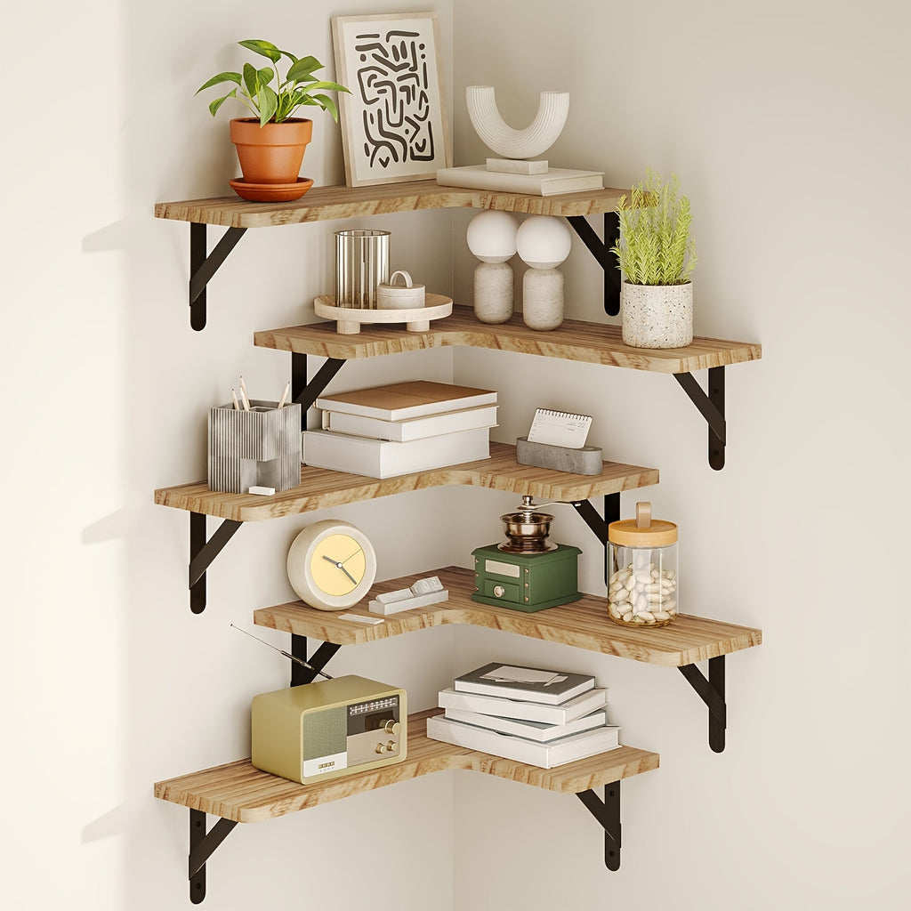 RustikEcke: Wooden Wall Shelves – Stable, Decorative & Space-Saving for Bathrooms & Living Rooms