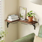RustikEcke: Wooden Wall Shelves – Stable, Decorative & Space-Saving for Bathrooms & Living Rooms