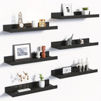 RustikHolz: Modern Wall Shelves – Robust, Space-Saving & Stylish with Rustic Wood Look for Bathroom & Hallway