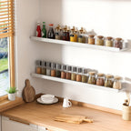 RustikHolz: Modern Wall Shelves – Robust, Space-Saving & Stylish with Rustic Wood Look for Bathroom & Hallway