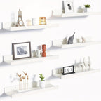 RustikHolz: Modern Wall Shelves – Robust, Space-Saving & Stylish with Rustic Wood Look for Bathroom & Hallway