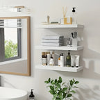 RusticLine: Classic Wall Shelves – Stable, Low-Maintenance & Space-Saving with Concealed Brackets for Living Spaces