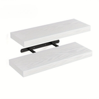 RusticLine: Classic Wall Shelves – Stable, Low-Maintenance & Space-Saving with Concealed Brackets for Living Spaces