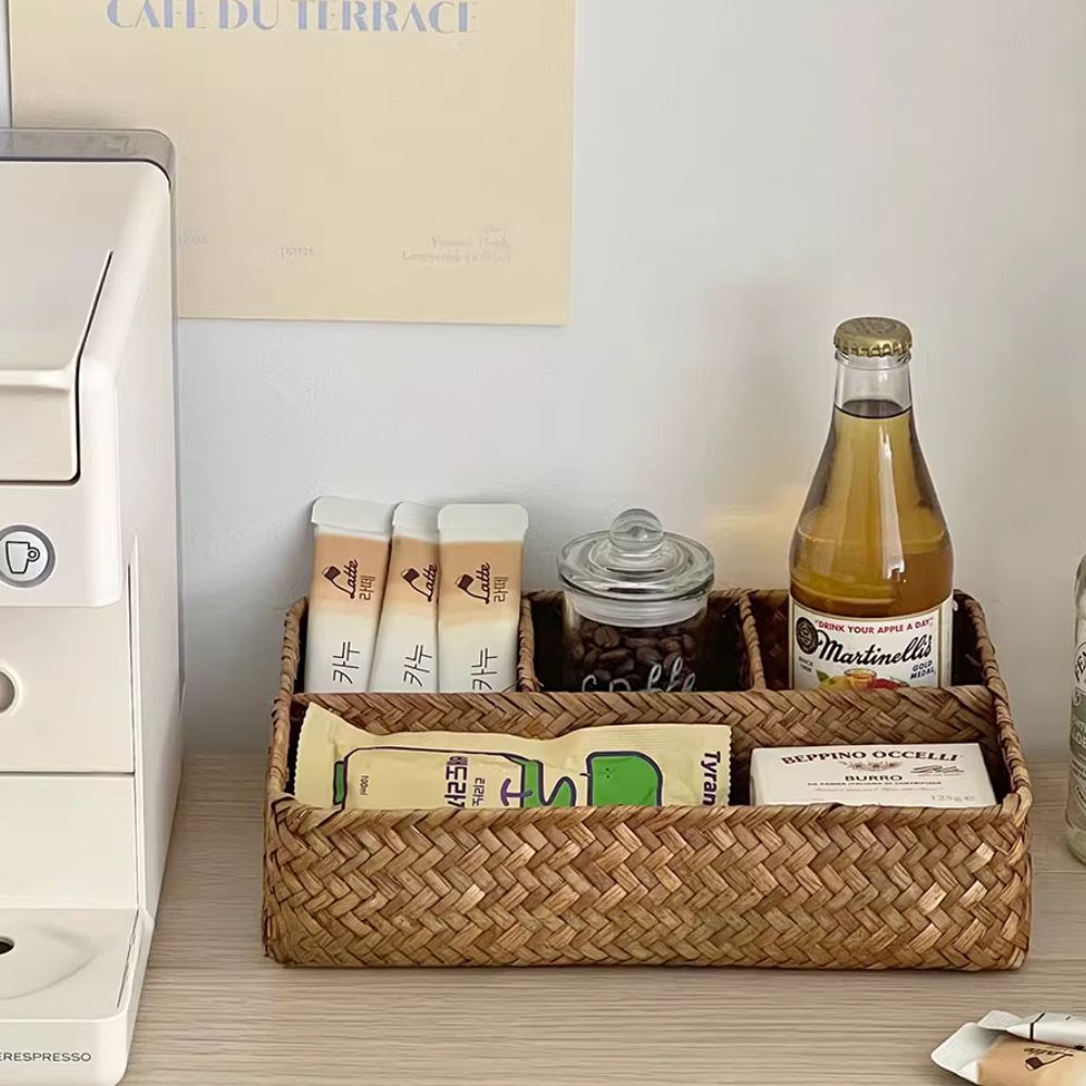 RustikNest: Rattan Storage Organizer – Decorative, Spacious & Ideal for Modern & Scandinavian Living Spaces