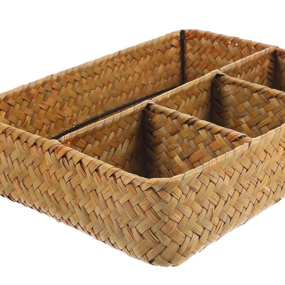 RustikNest: Rattan Storage Organizer – Decorative, Spacious & Ideal for Modern & Scandinavian Living Spaces