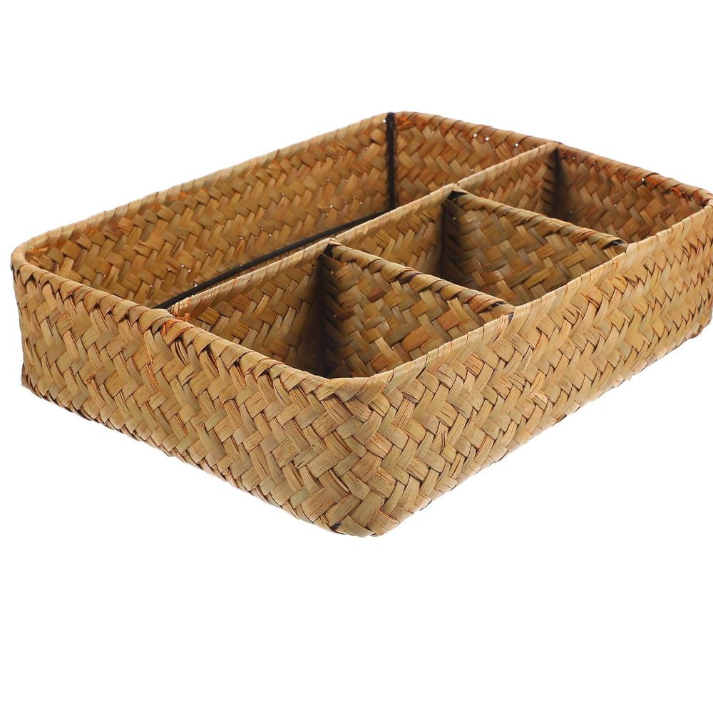 RustikNest: Rattan Storage Organizer – Decorative, Spacious & Ideal for Modern & Scandinavian Living Spaces
