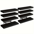 RusticStorage: Floating Wall Shelves – Stable, Decorative & Space-Saving with Invisible Brackets for Living Room & Kitchen