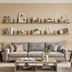 RustikTrend: Decorative Wall Shelves – Robust, Low-Maintenance & Floating with Wood Finish for Hallways & Living Spaces