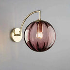 Bela Wall Lamp | Brass & Tinted Glass Design, Soft Ambient Glow
