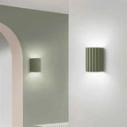 Belo Resin Wall Lamp | Ribbed Design, Soft Ambient Lighting