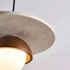 Boreal Pendant Light | Walnut & Stone LED Chandelier