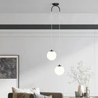 Luma Pendant Light | Nordic Glass Globe, Adjustable Height