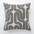 Luna Tufted Kussenhoes | Geometrisch Patroon, Zacht Katoen-Polyester
