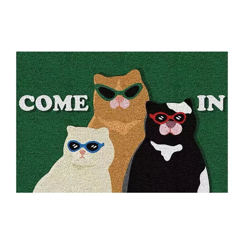 Caseom - Funny Cats Non-Slip PVC Doormat