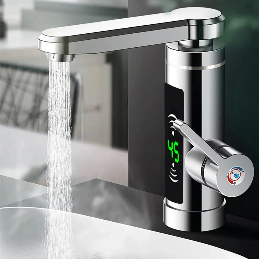 Brisenna - Kitchen Faucet with Instant Heating and 360° Swiveling Spout 3000W