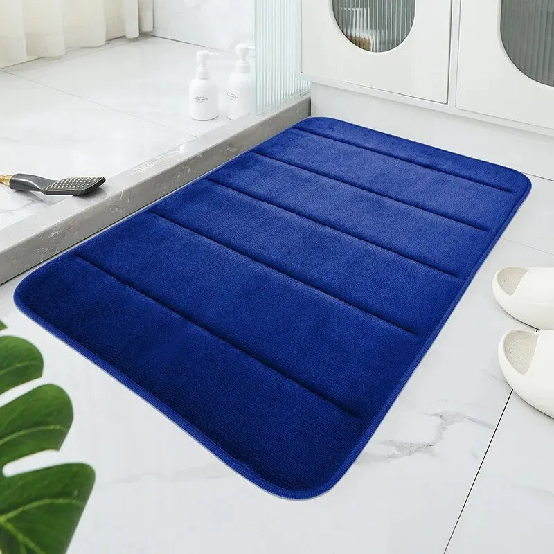 Eterna - Coral Velvet Non-Slip Bath Mat Quick