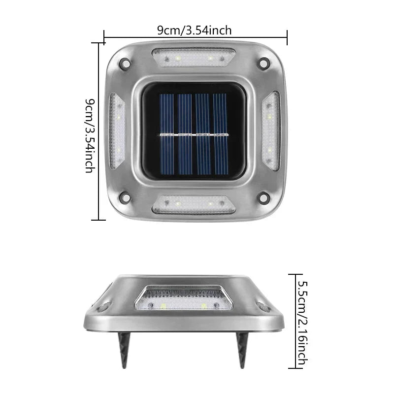 Cygnora – Solar LED Ground Spotlights Set of 4