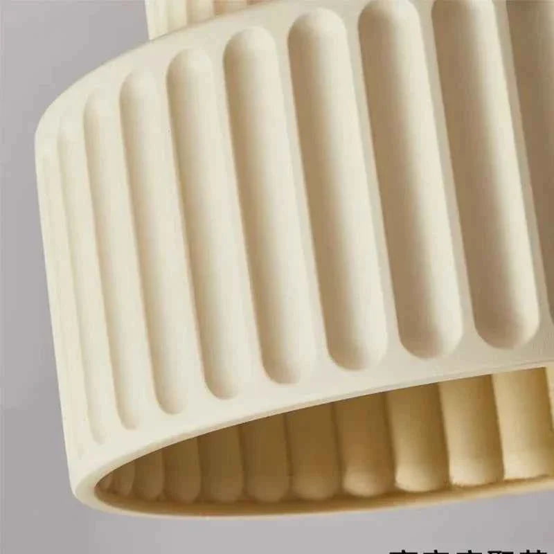 Bello Ceiling Light | Ribbed Resin, Warm Ambient Glow