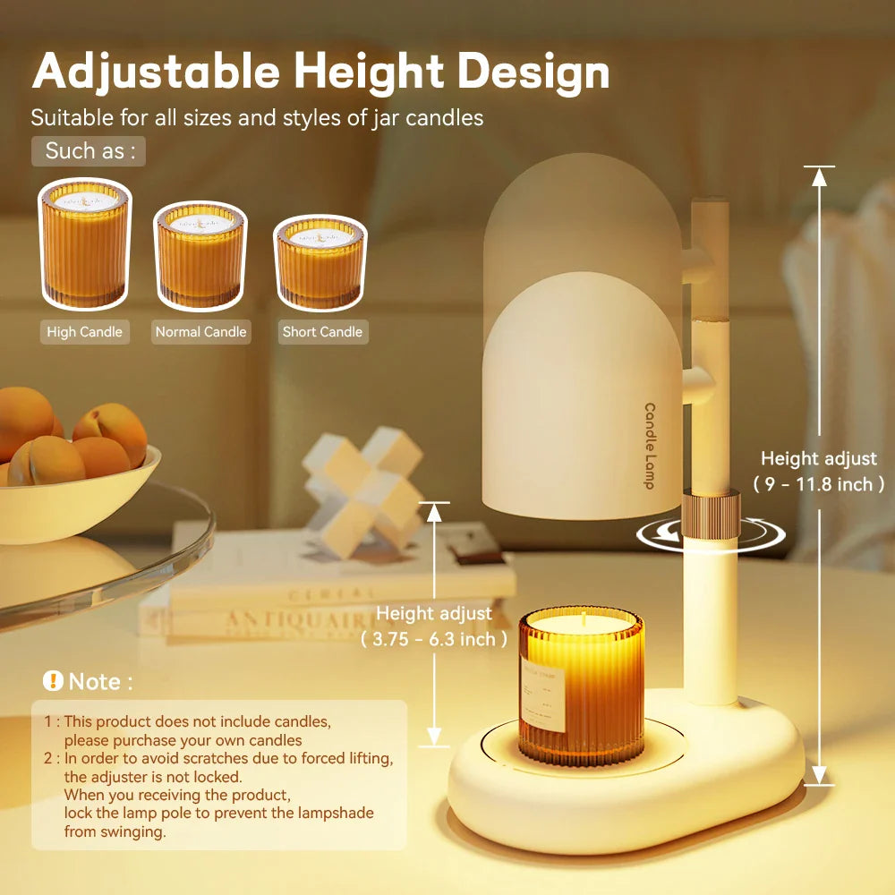Lumanza - Adjustable Scented Candle Warmer with Halogen Lamp